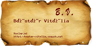 Bástár Vitália névjegykártya